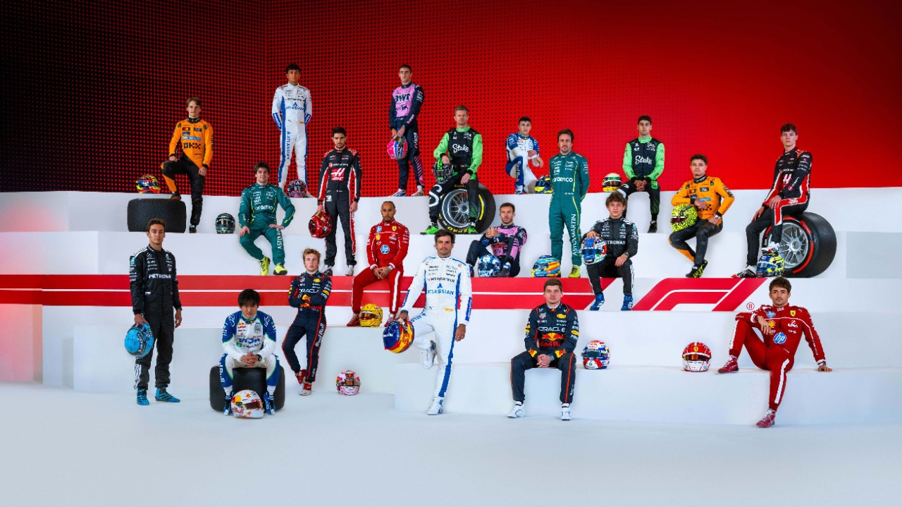 An image of all 20 F1 drivers courtesy of Formula 1.