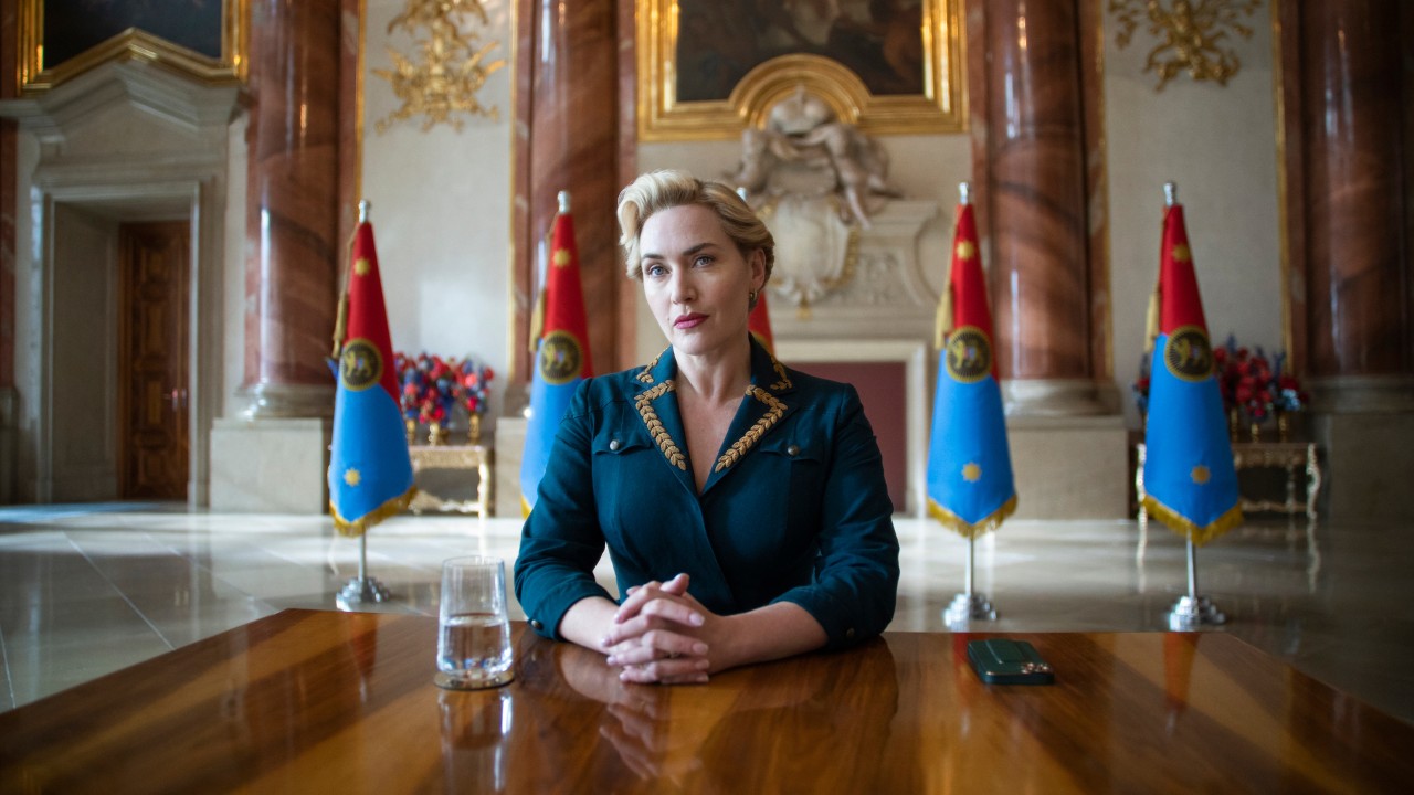 Kate Winslet in a scene from 'The Regime' on HBO